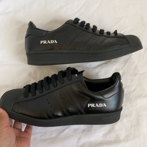 NWOT Adidas x Prada black superstars - Picture 6 of 8
